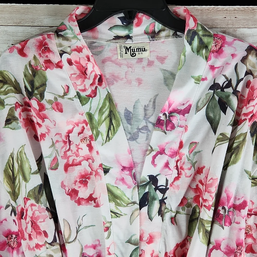 Show Me Your MuMu, Garden of Blooms lightweight robe, belt missing O/S - Picture 3 of 6